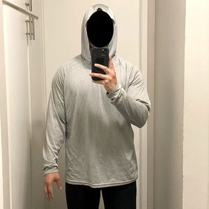 Champion long sleeve fleece w hood. Size XL